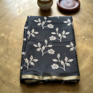 Fancy Gorgette Crepe Fabric Sarees