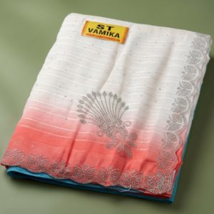 Fancy Lightweight Gorgette Crepe Fabric Sarees