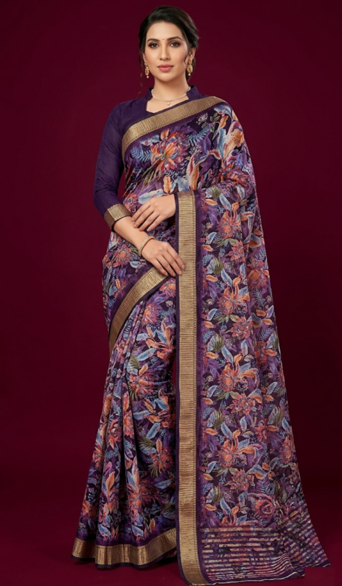 Crush Gorgette Sarees